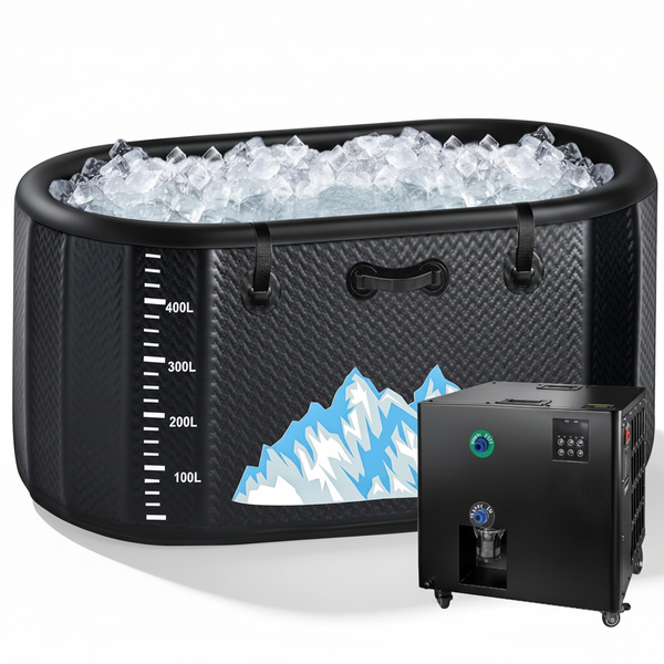 Inflatable Cold Plunge Tub with Chiller, 248 Gallon
