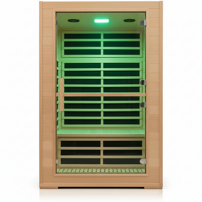 2-Person Far Infrared Sauna – Canadian Hemlock, App Control