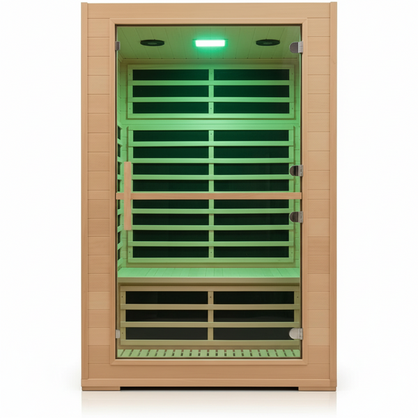 2-Person Far Infrared Sauna – Canadian Hemlock, App Control